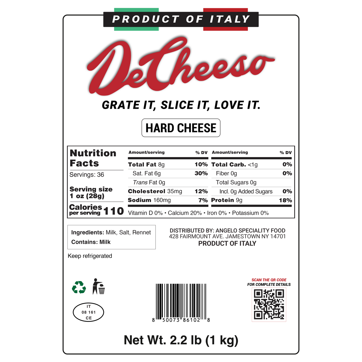 Hard Cheese Wedge
