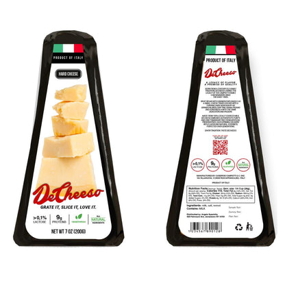 A bag of cheese featuring the Italian flag design, showcasing its origin and authenticity.